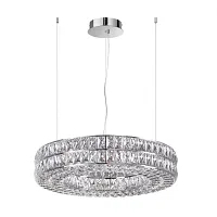 Люстра подвесная Panta 4927/52L Odeon Light прозрачная на 1 лампу, основание хром в стиле современный кольца Люстра подвесная Panta 4927/52L Odeon Light прозрачная на 1 лампу, основание хром в стиле современный кольца